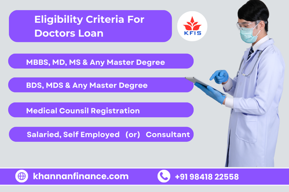 Eligiblity Criteria For Doctors Loan in Trichy
